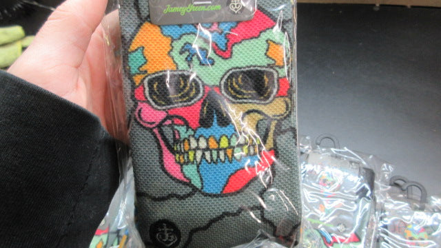 Load image into Gallery viewer, James Arthur Green Skull Long Socks - Size Large 9-12
