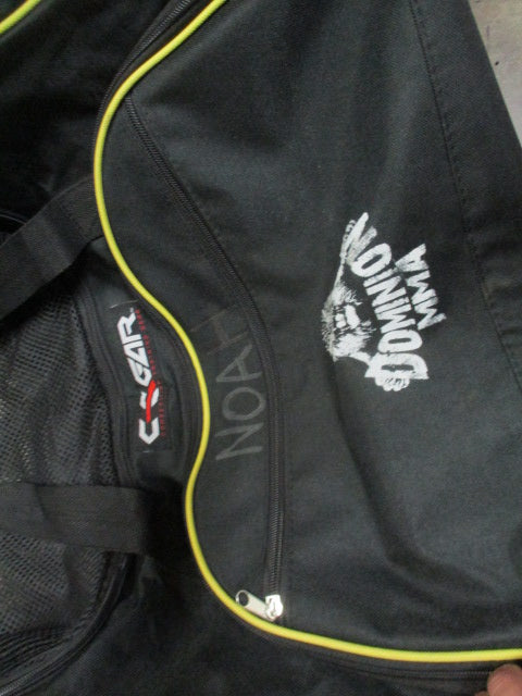 Load image into Gallery viewer, Used C Gear Black Yellow Gym Equipment Duffle Bag
