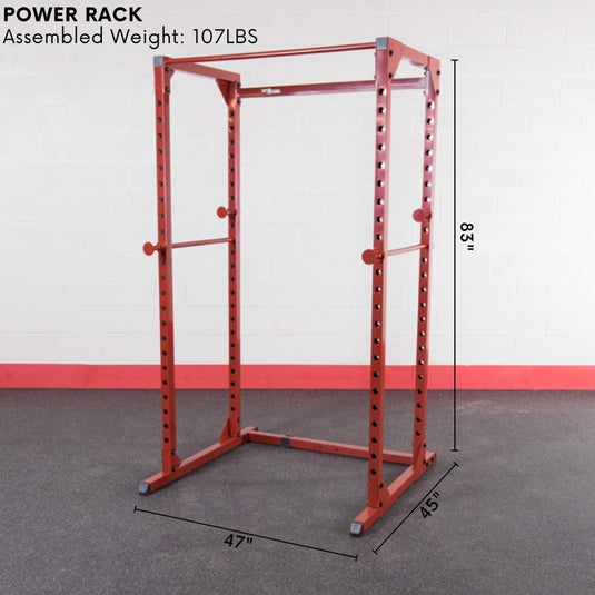New Body-Solid Best Fitness Power Rack (BFPR100R) - Red 500lb Capacity