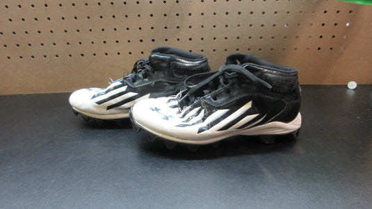 Used Under Armour Football Cleats - Size Youth 5 - Black/White