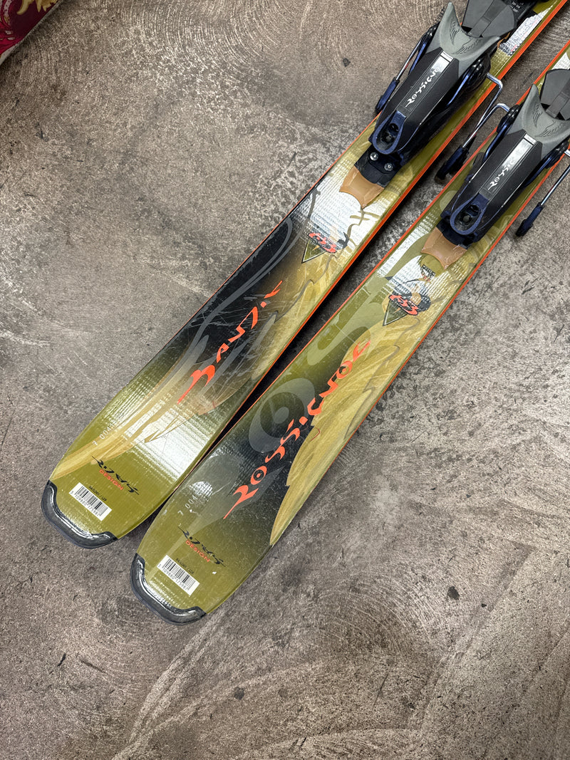 Load image into Gallery viewer, Used Rossignol Bandit B83 Downhill Skis with Matching Bindings Size 168cm

