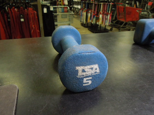 Used TSA 5 lb Neoprene Dumbbell