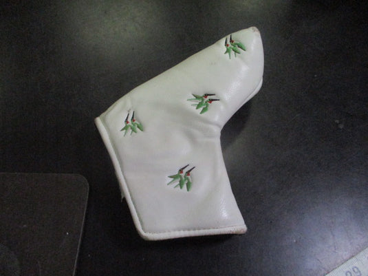 Used PRG White Leather Golf Club Headcover