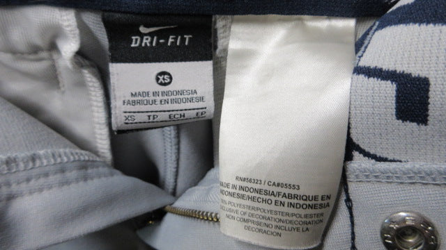 Load image into Gallery viewer, Used Nike Blue Piping Grey Open Bottom Pants Youth Size XS - wear

