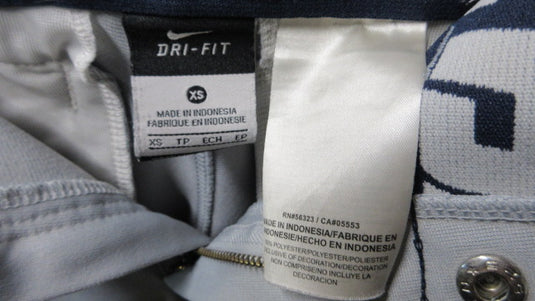 Used Nike Blue Piping Grey Open Bottom Pants Youth Size XS - wear
