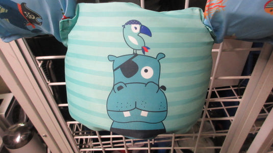 Used Hippo Pirate Light Blue Toddler Arm Floaties Life Jacket Size Toddler