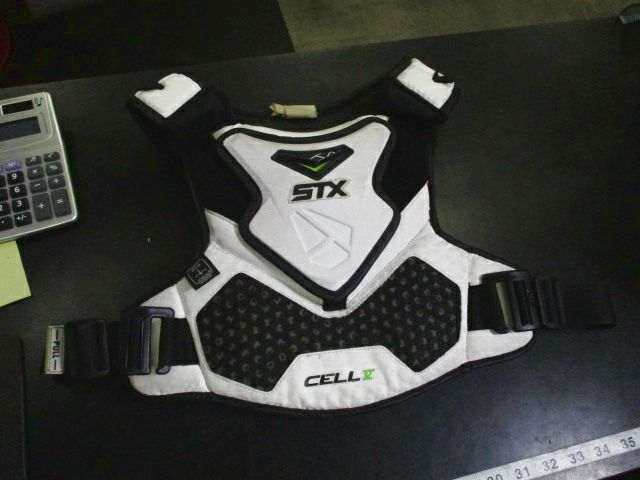 Load image into Gallery viewer, Used STX Cell V5 NOCSAE Certified Chest and Shoulder Pads Size Large
