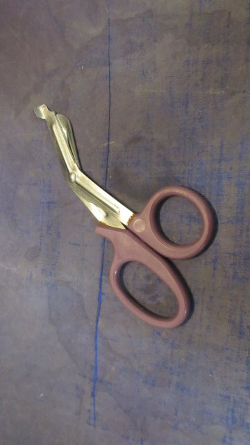 Used Purple Autoclavable Scissors - small rust