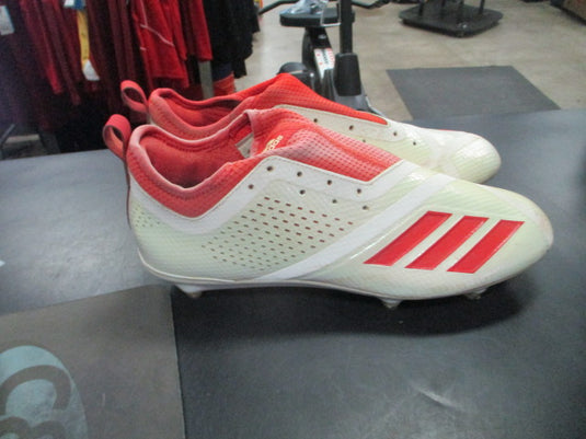 Used Adidas Size 12 Red/White Football Cleats