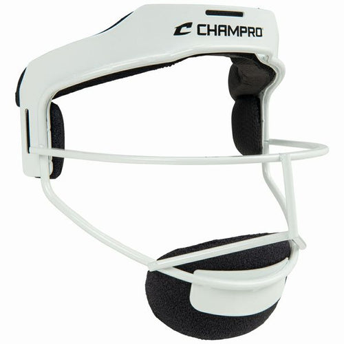New Champro Sentry Fielder's Face Mask - White - Youth