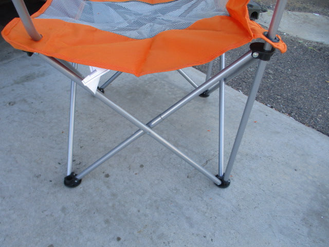 Load image into Gallery viewer, Used Mesh Orange Camping Chair

