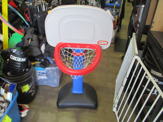 Used Little Tikes TotSports Easy Score Adjustable Basketball Hoop
