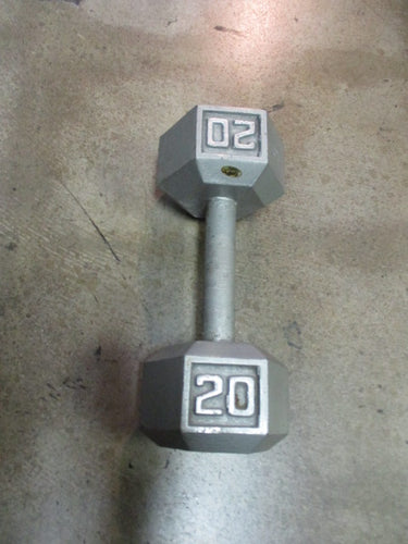 Used 20LB Cause Iron Hex Dumbbell