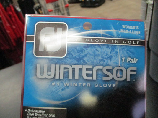 Used Foot-Joy WinterSof  Womens Medium/Large Winter Golf Glove - Pair
