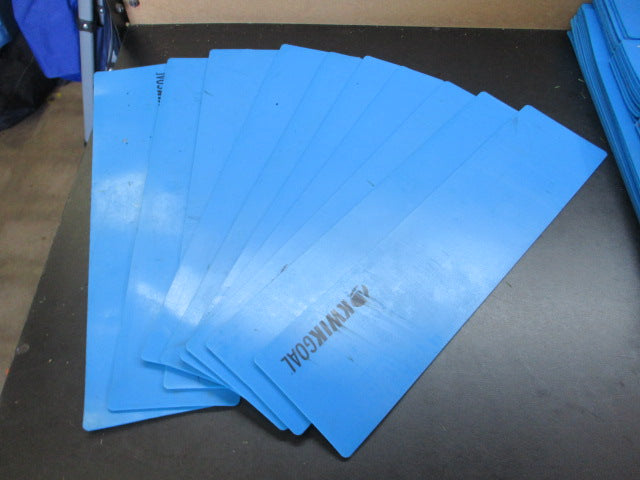 Load image into Gallery viewer, Used Kwik Goal Flat Rectangle Markers 4" H x 16.625" W Blue Set of 10
