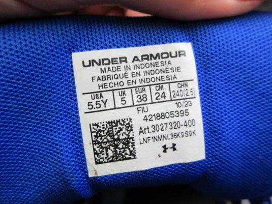Used Under Armour Spotlight Franchise 4 RM Jr. Football Cleats - Size Youth 5.5