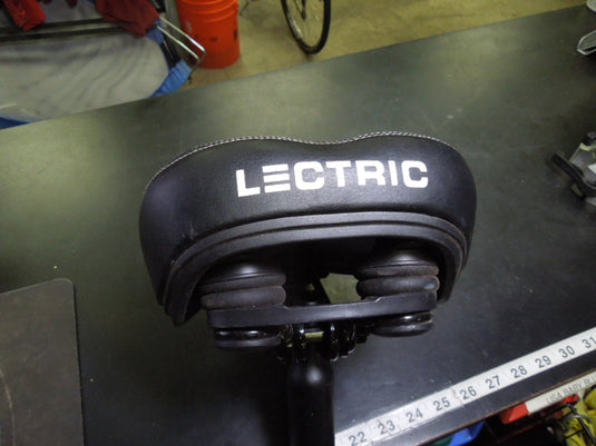 Used Lectric Cushioned Leather Seat with Active Shocks and 14" Insert