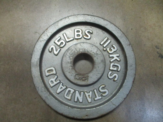 Used Cap 25LB Olympic Weight Plate