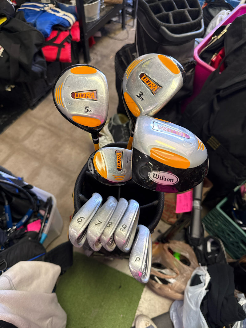 Load image into Gallery viewer, Heavy Use Wilson Ultra 9 pc Complete Right Hand Golf Set with Bag

