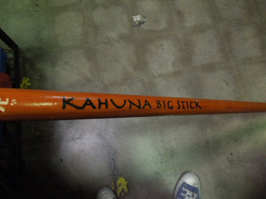 Used Kahuna Big Stick Wood Land Paddle For Longboarding