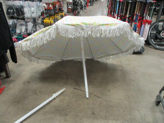 Load image into Gallery viewer, Used Stoney Clover 6Ft Sand Umbrella with ground Stake

