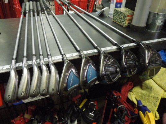 Used Callaway Rogue Ladies Righ Hand 10 pc Golf Club Set 1D, 3,5H 5,6W 7-9I P,SW