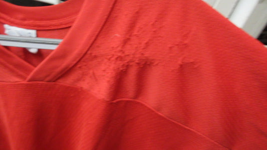 Used CCM #6 Red Hockey Jersey Adult Size XL - wear on shoulder