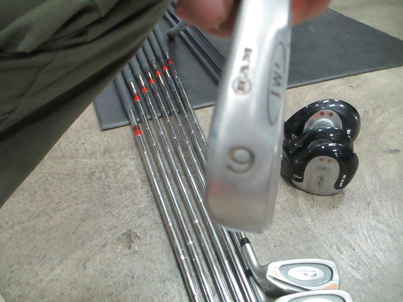 Load image into Gallery viewer, Used Ram FX3 IW2 Iron Set 3-PW, Driver 3 Wood, 5 Wood - RH W/ Bag
