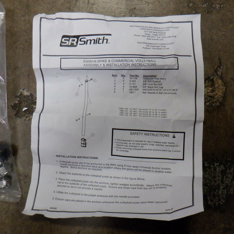 Load image into Gallery viewer, S.R. Smith Swim N Spike 16ft Pool Volleyball Net / Set
