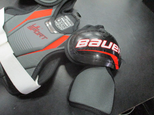 Load image into Gallery viewer, Used Bauer Lil Sport Hockey Shoulder Pads Size Youth Medium

