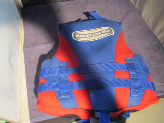 Used Ocean Pacific Kids Life Jacket 30-50 LBS