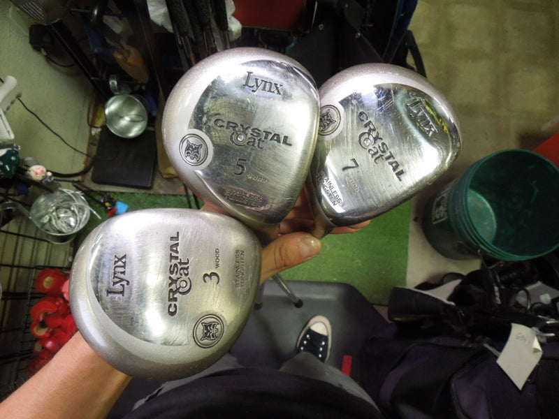Load image into Gallery viewer, Used Lynx Crystal Cat 10pc Right Hand Ladies Golf Club Set
