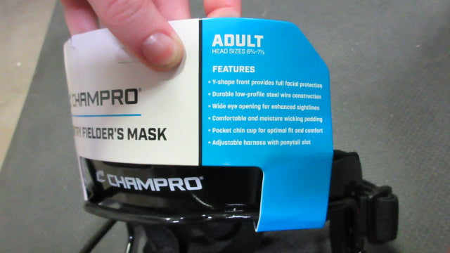Load image into Gallery viewer, New Champro Sentry Fielder&#39;s Face Mask - Black - Adult

