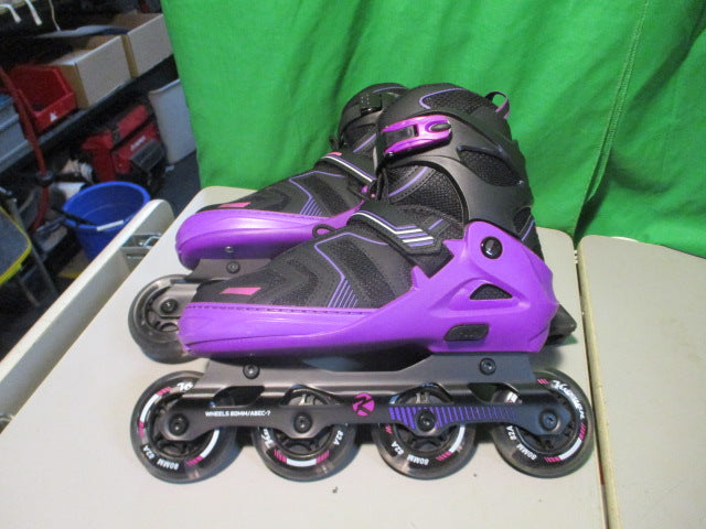 Load image into Gallery viewer, Kuzuan Adjuatable Lightup Roller Blades - 9.5-11

