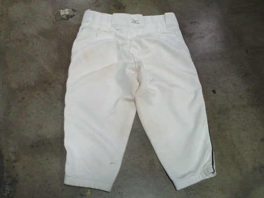 Used Mizuno Performance Knicker Pants White with Black Piping Size Medium
