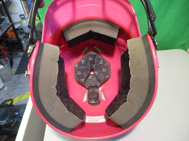 Load image into Gallery viewer, Used Rawlings Pink Batting helmet W/Mask 6 1/4-6 7/8
