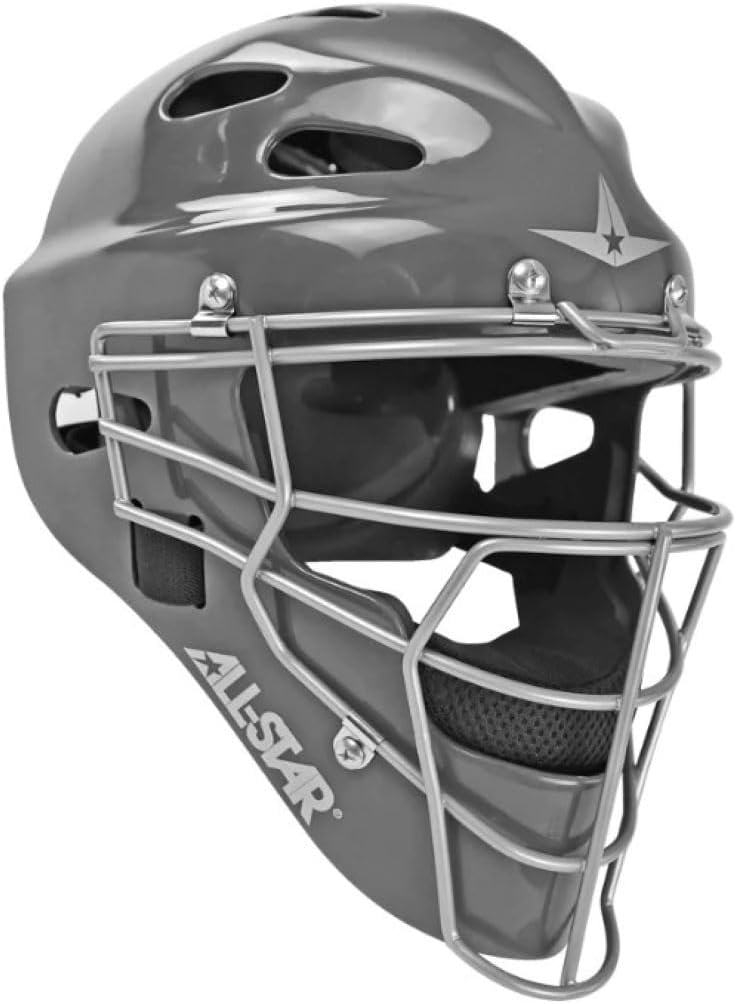 Load image into Gallery viewer, New All-Star Top Star Series Baseball Catcher&#39;s Set Ages 12-16 - Grey
