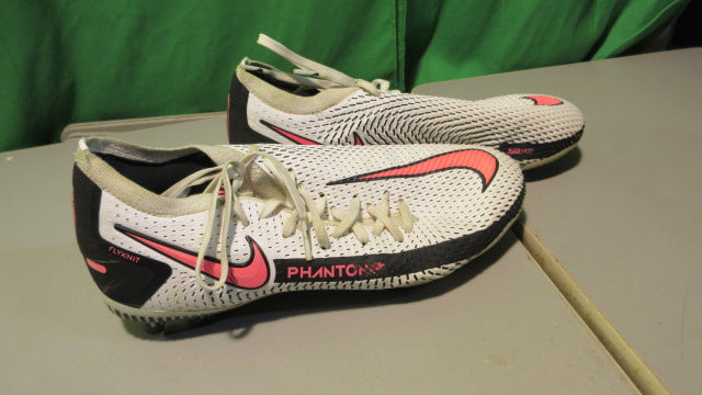 Load image into Gallery viewer, USED Nike Phantom GT Elite FG - White/Pink Blast/Black Size 5Y
