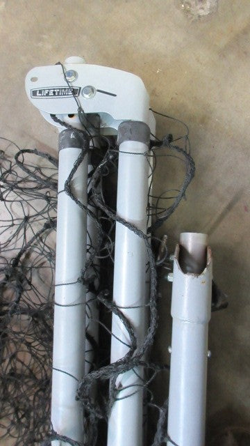 Used Lifetime 90046 Soccer Goal with Adjustable Height and Width, 6" X 4"