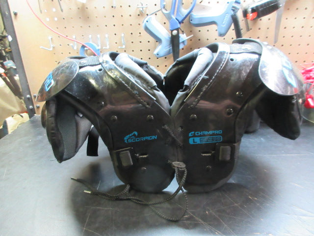 Load image into Gallery viewer, Used Champro Scorpion Football Shoulder Pads - Size Large - 100-130lbs
