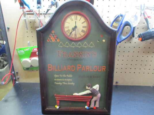 Used Frankin's Billiard Parlour Clock Decoration