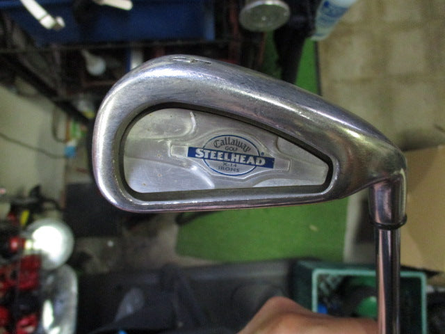 Load image into Gallery viewer, Used Callaway Steelhead X-14 6pc Right Hand Iron Set 5-9i and APw NO 6 IRON
