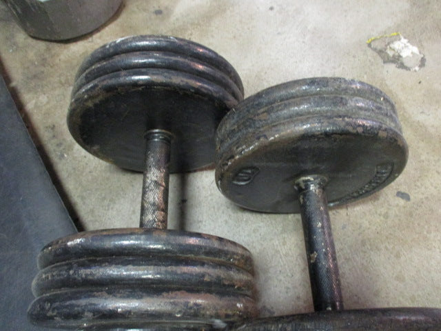 Load image into Gallery viewer, Used 70Lb Fixed Dumbell - Pair
