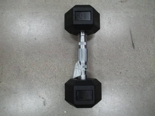 Load image into Gallery viewer, New Rising Sports 10lb Rubber Dumbbell
