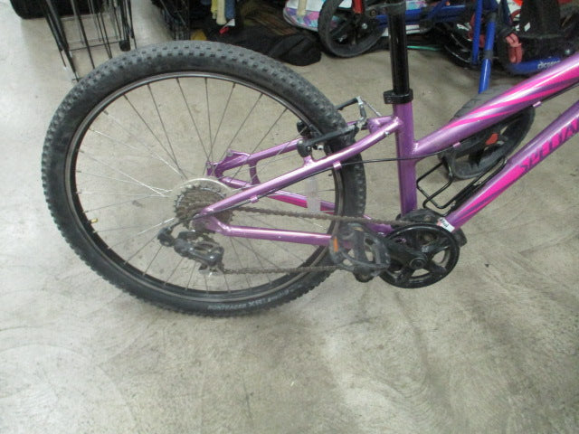 Load image into Gallery viewer, Used Specialized HotRock 24" 7 speed Purple Bicycle
