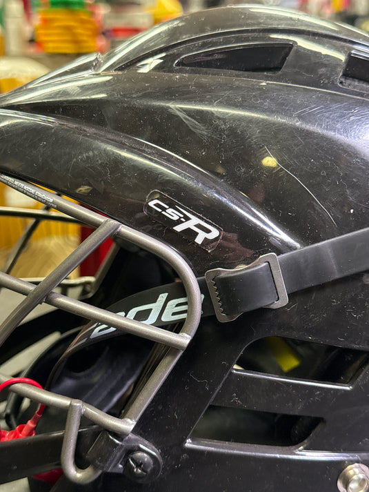 Used Cascade CS-R Black Youth Lacrosse Helmet