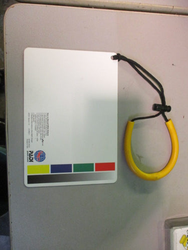 Used PADI Digital Underwater Photographer White Balance Slate