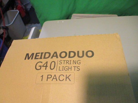 Used Meidaoduo Outdoor String Lights LED White 100FT Patio Lights String Lights