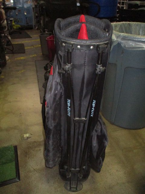 Load image into Gallery viewer, Used Top Flite Golf Stand Bag in Red and Black
