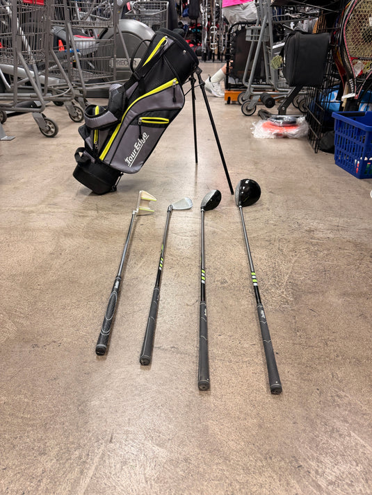 Used Tour Edge Hot Launch 4 Piece Junior Golf Set w/ Bag